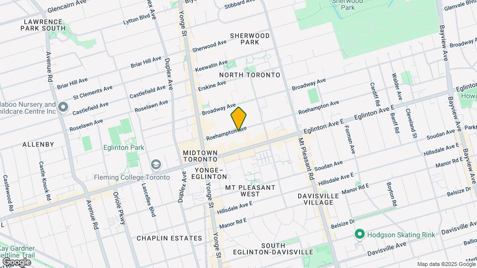 101-3101 Roehampton Ave Map and Location Details
