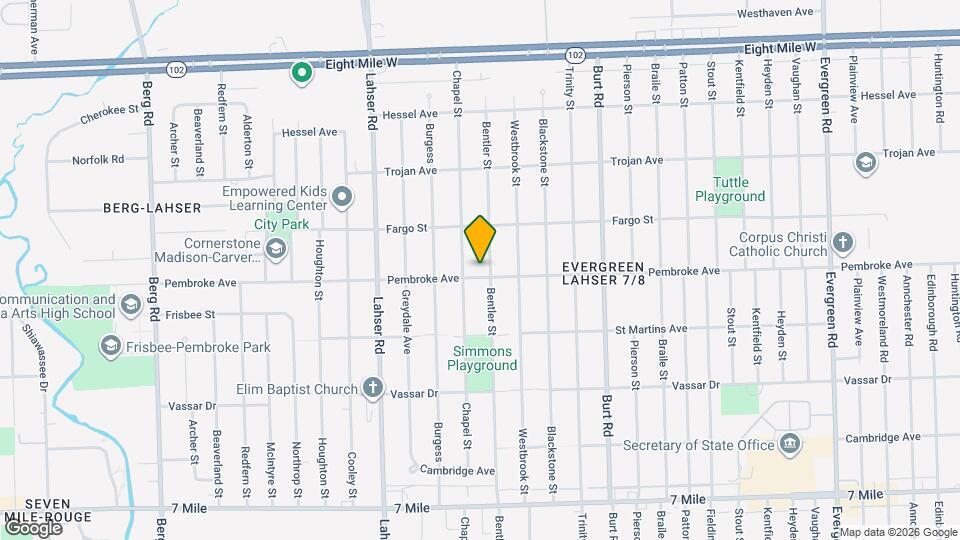 21422 Pembroke Ave Map and Location Details