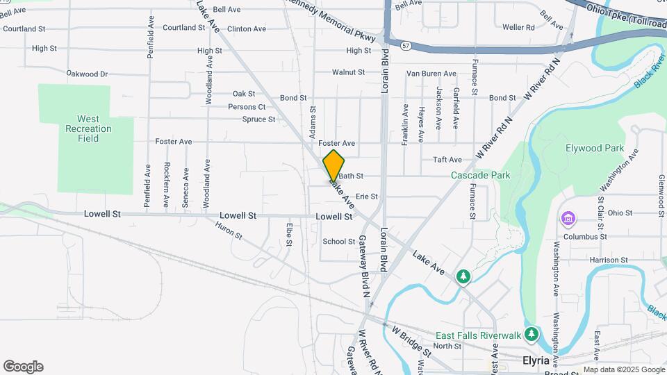 100 Rush St Map and Location Details