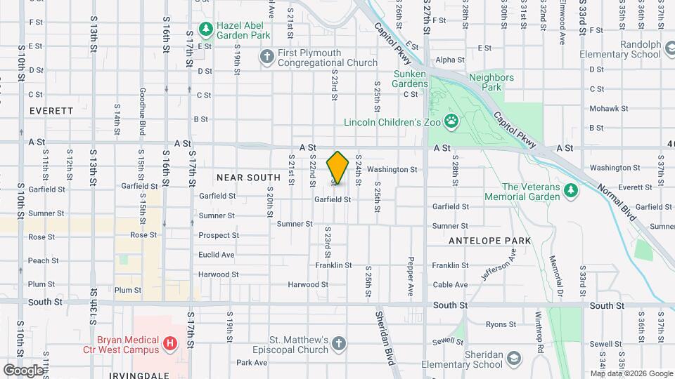 1550 S 23rd St Map and Location Details