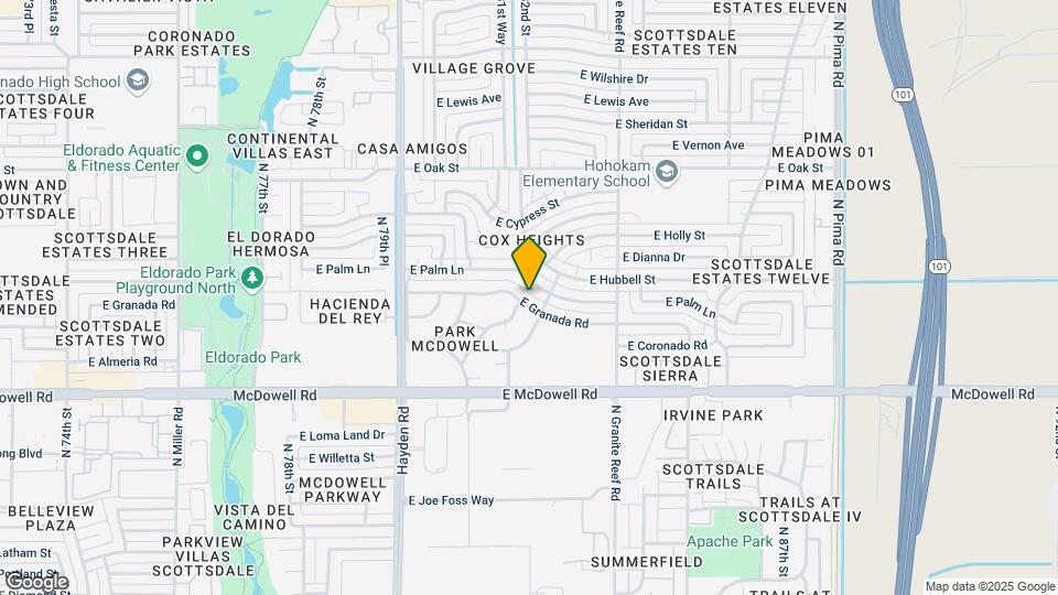 8232 E Granada Rd Map and Location Details