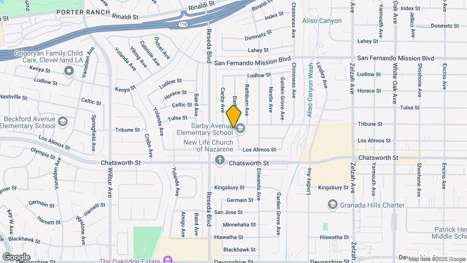 10819 Darby Ave Mapa y Detalles de la Ubicación