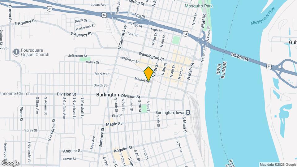 609 Market St Map and Location Details