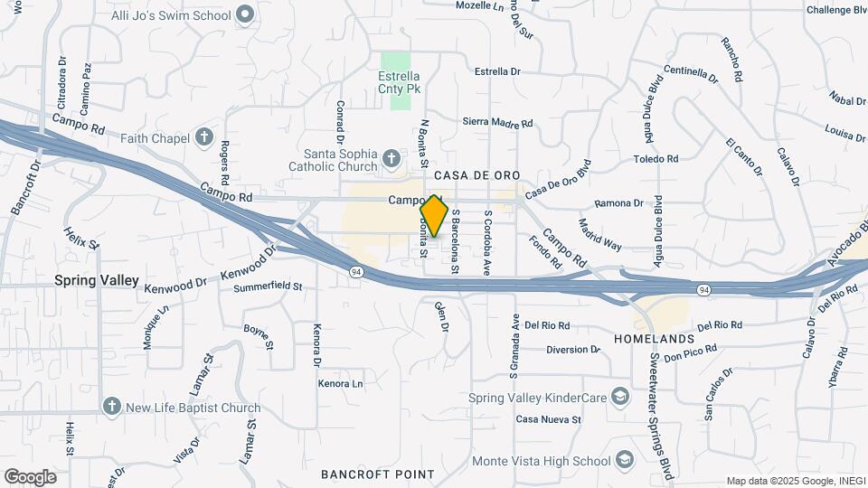3643 S Bonita St Map and Location Details