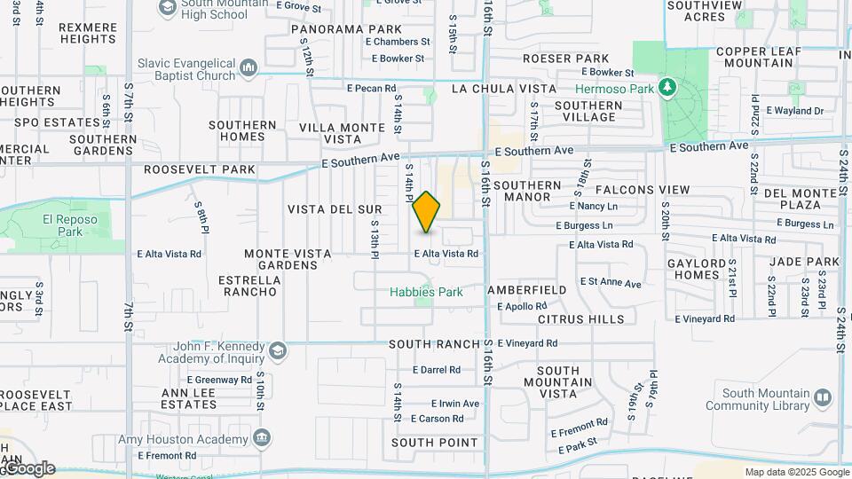 1434 E Alta Vista Rd Map and Location Details