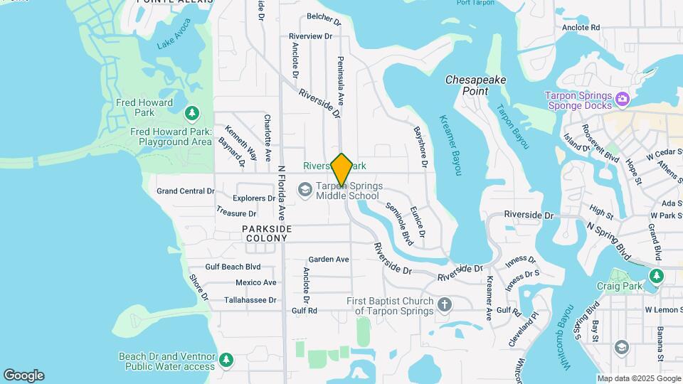 821 Riverside Dr Map and Location Details