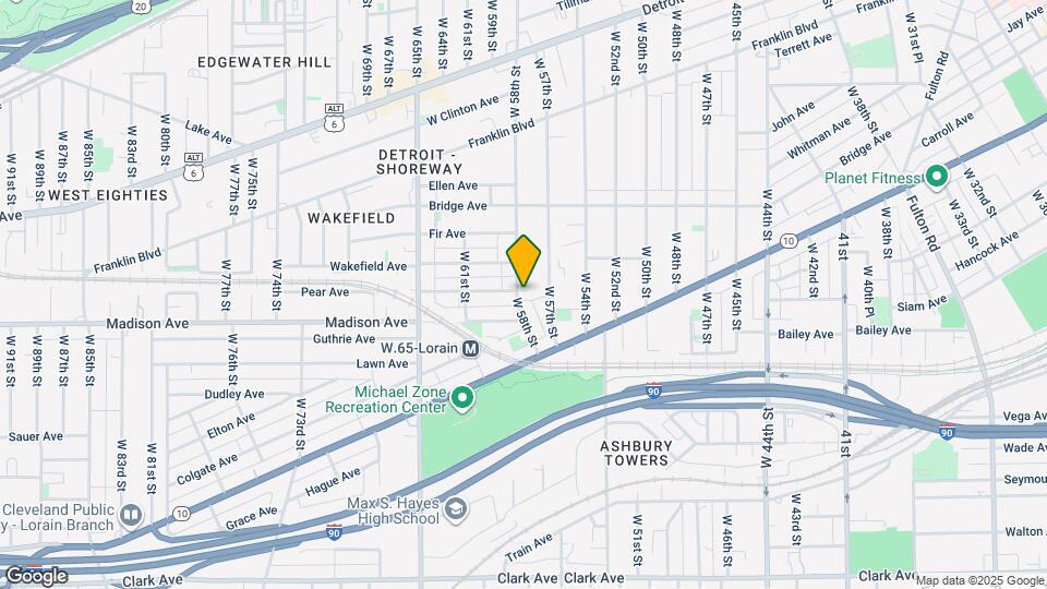 1967 W 58th St, Unit 3 Map and Location Details