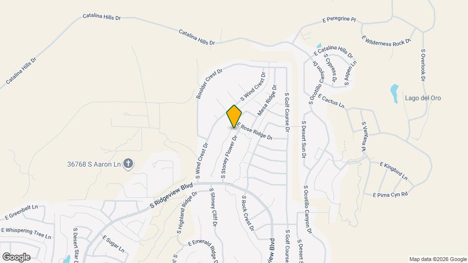 65473 E Rose Ridge Dr Map and Location Details