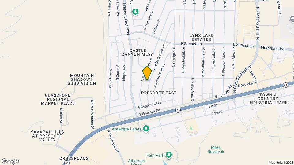2850 N Cedar Springs Ln Map and Location Details