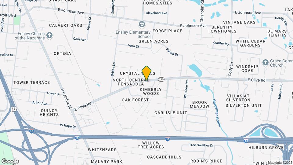 323 E Olive Rd Map and Location Details