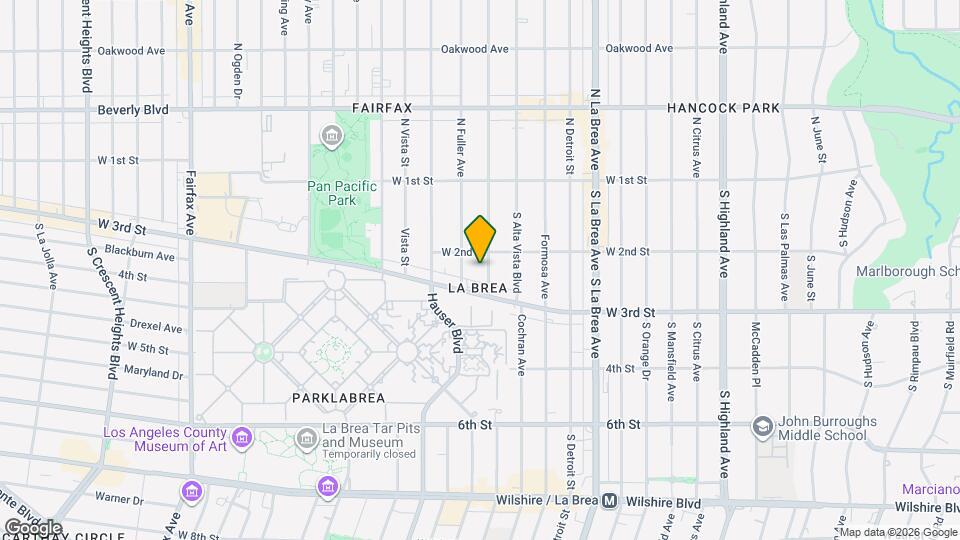 215 S Poinsettia Pl, Unit 215 Map and Location Details