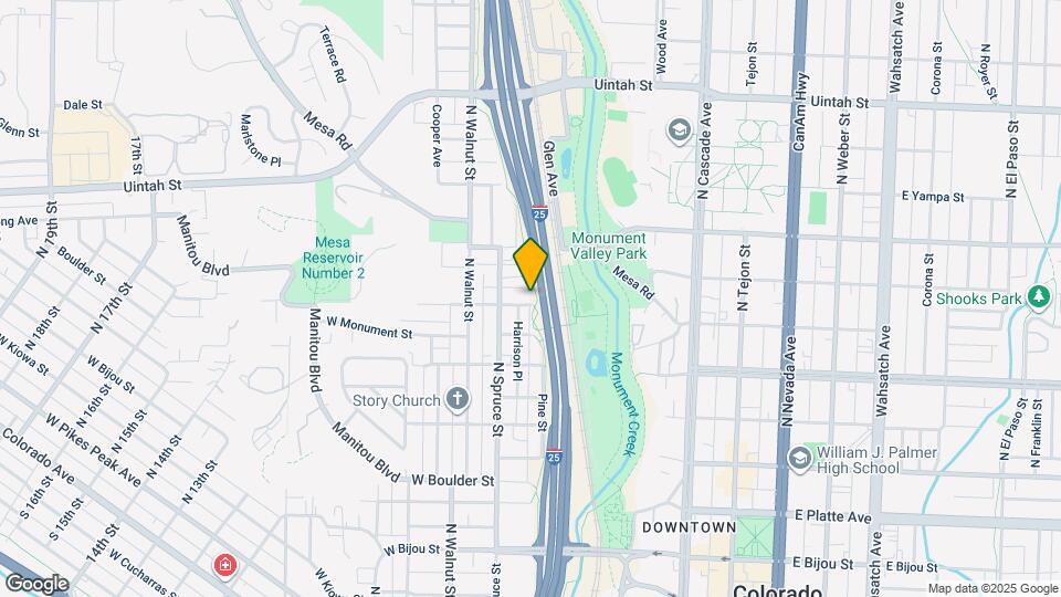 310 W St Vrain St Map and Location Details