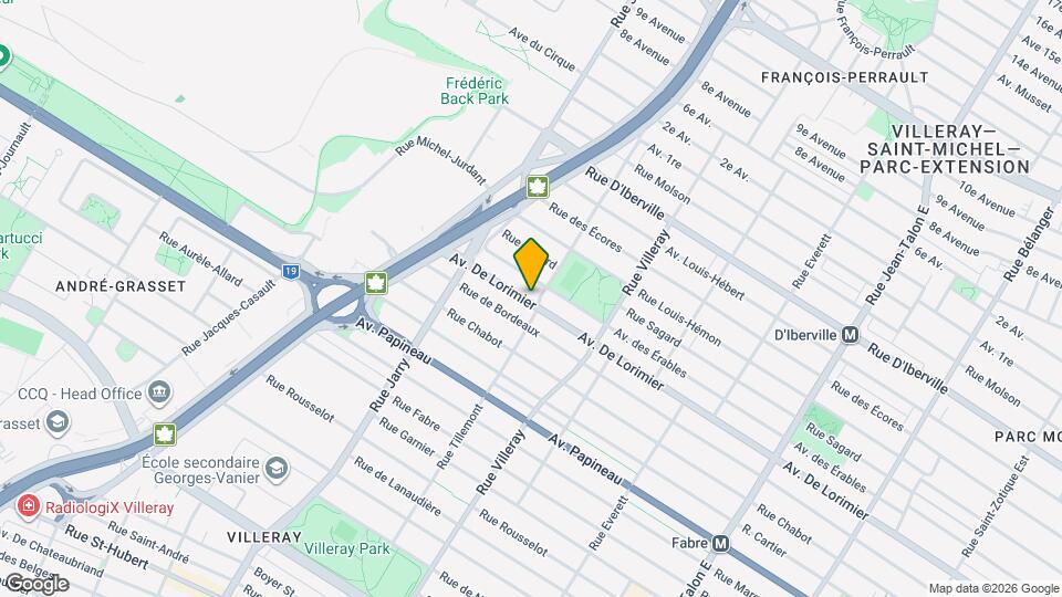 7915 De Lorimier Av Map and Location Details