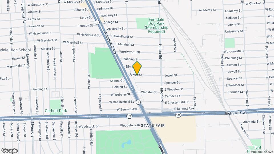 164 Jewell St Map and Location Details