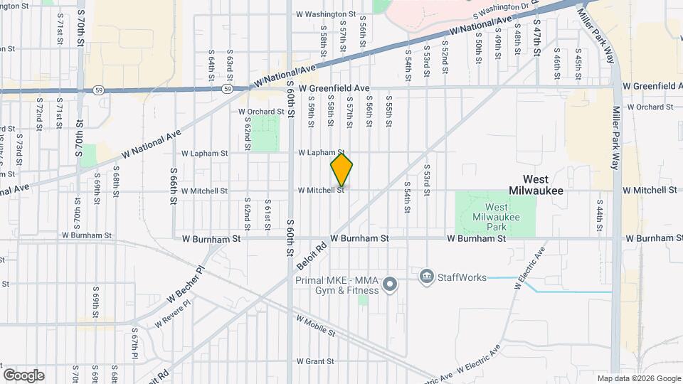 5715 W Mitchell St Mapa y Detalles de la Ubicación