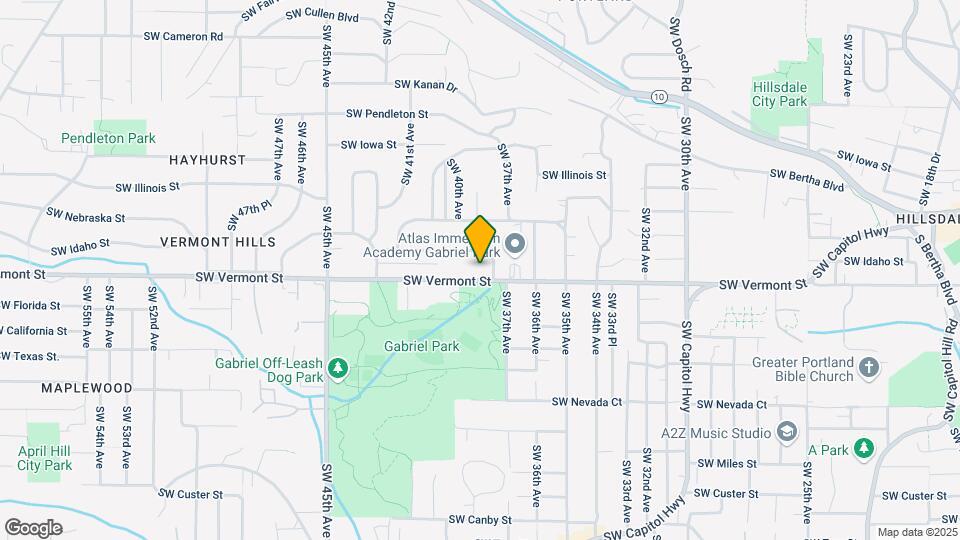 3815 SW Vermont St Map and Location Details