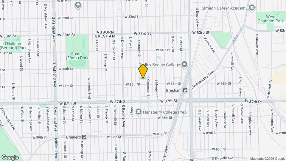 8549 S Aberdeen St, Unit 8549-1 S. Aberdeen St. Map and Location Details