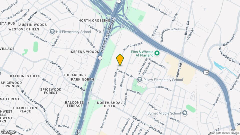 8605 Shoal Creek Blvd, Unit 217 Mapa y Detalles de la Ubicación