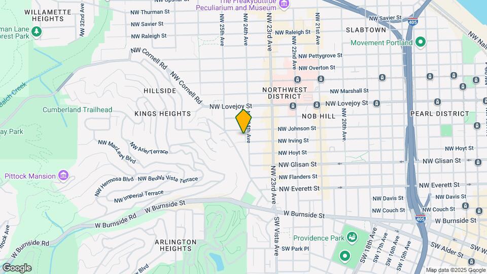 2405 NW Irving St Map and Location Details
