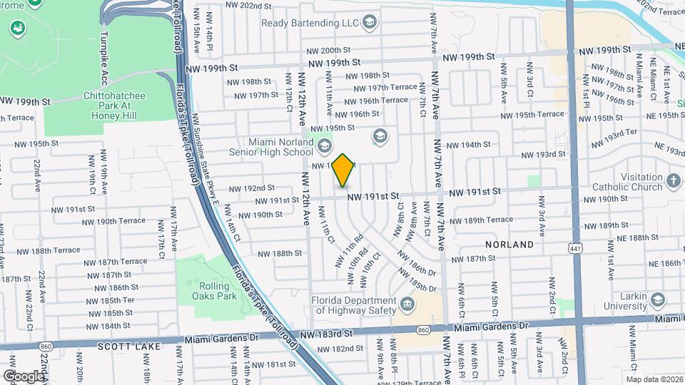 1085 NW 191st St Map and Location Details