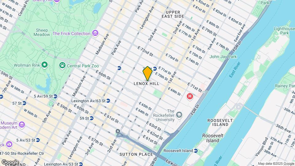 East 68th Street Apartments Mapa y Detalles de la Ubicación