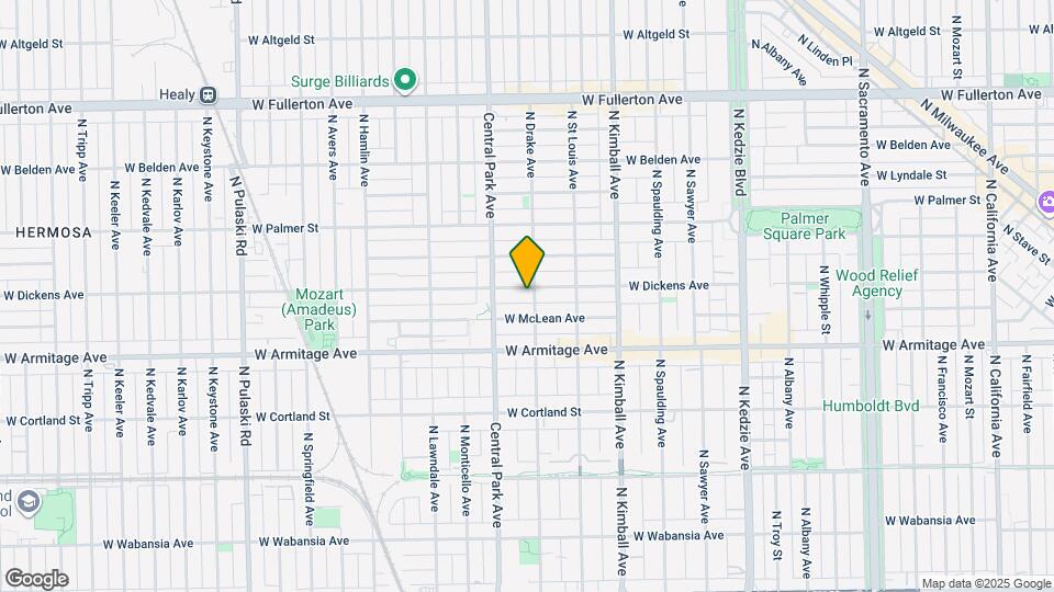 3549 W Dickens Ave Map and Location Details
