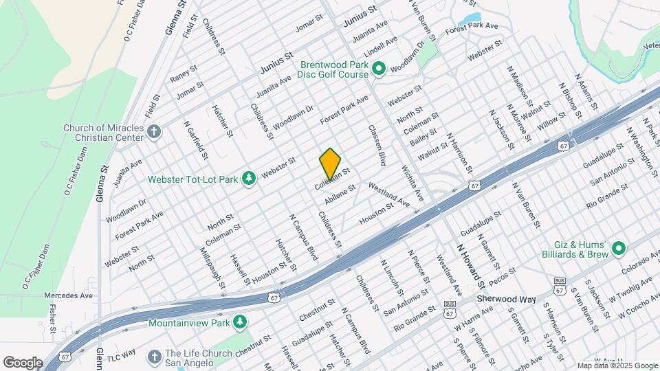 2409 Coleman St Map and Location Details