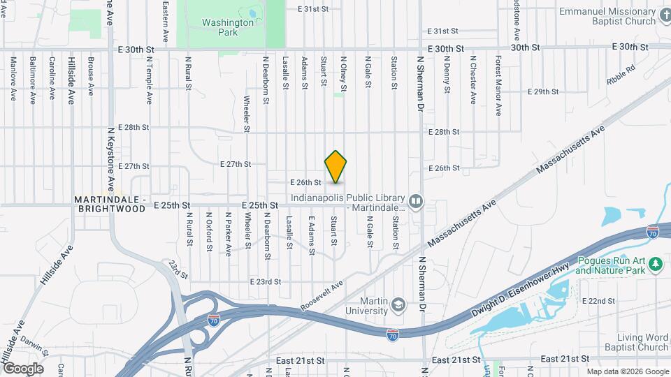 3451 E 26th St Map and Location Details