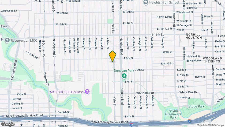 829 Yale St Mapa y Detalles de la Ubicación