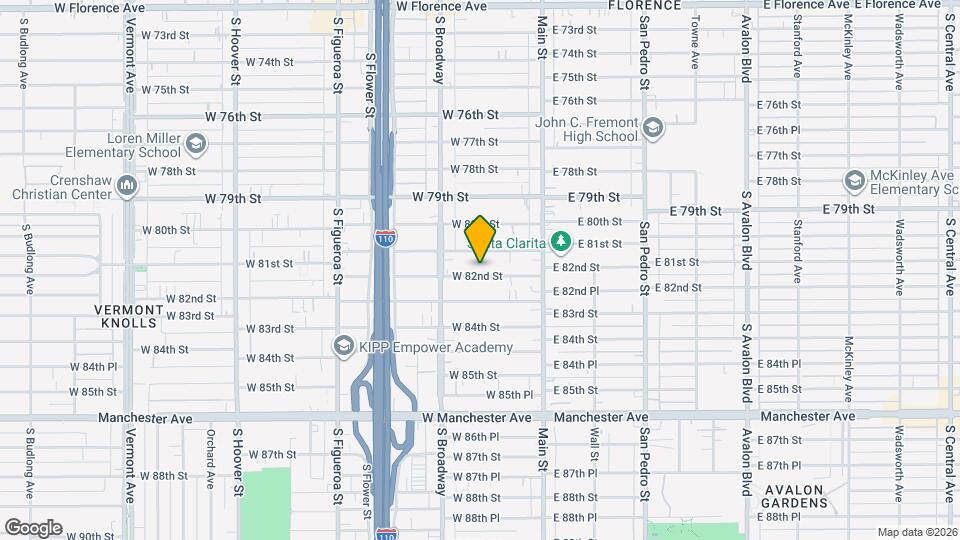 213 W 82nd St Mapa y Detalles de la Ubicación