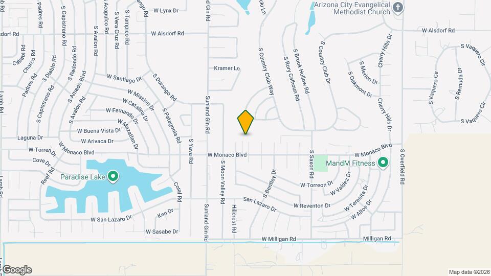 15310 S Kline Pl Map and Location Details