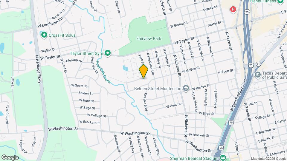 1410 Park Pl Map and Location Details