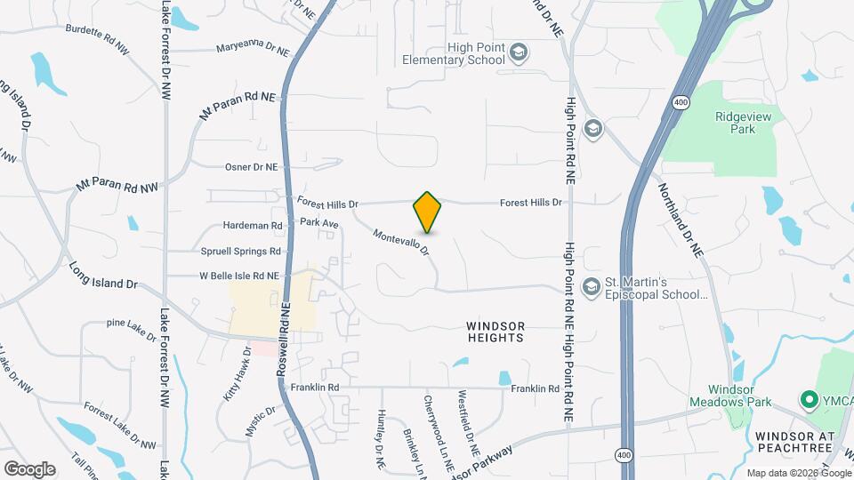 410 Montevallo Dr NE Map and Location Details