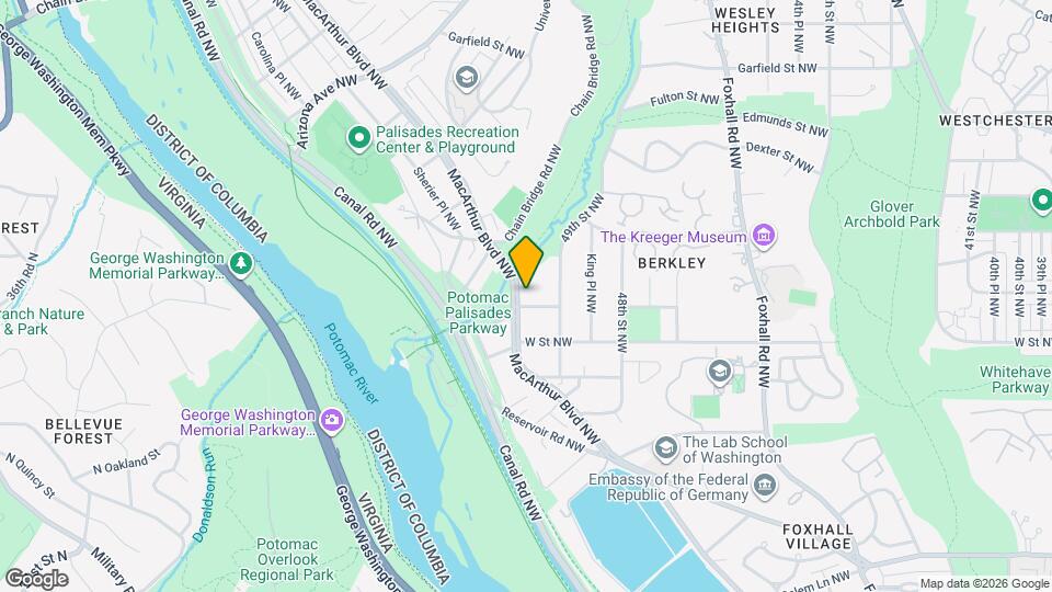 4929 MacArthur Blvd NW Map and Location Details
