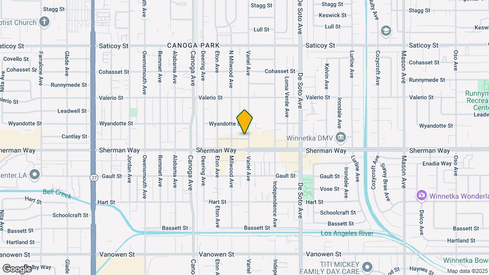 7229 Variel Ave Map and Location Details