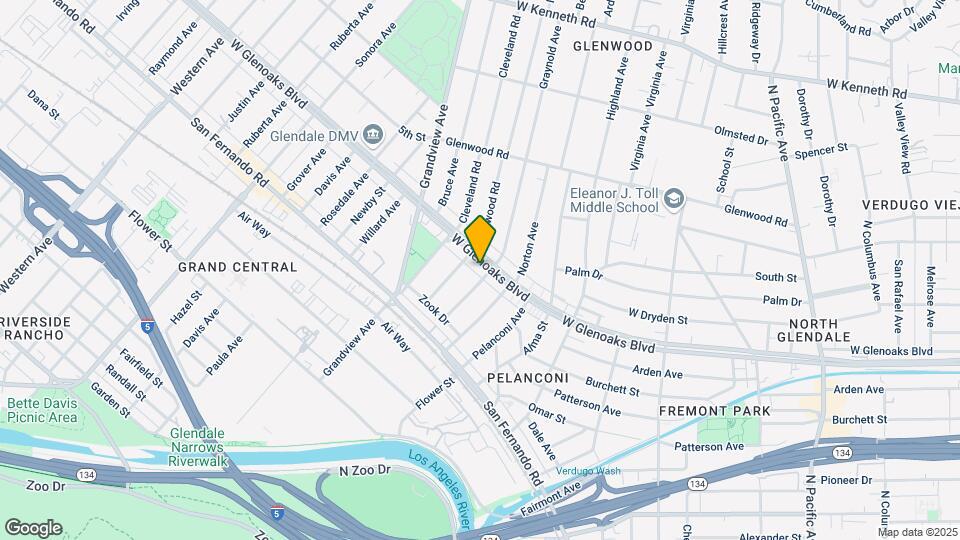 1006 W Glenoaks Blvd-Unit -1006 Map and Location Details