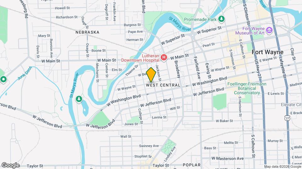 1011 W Wayne St Map and Location Details