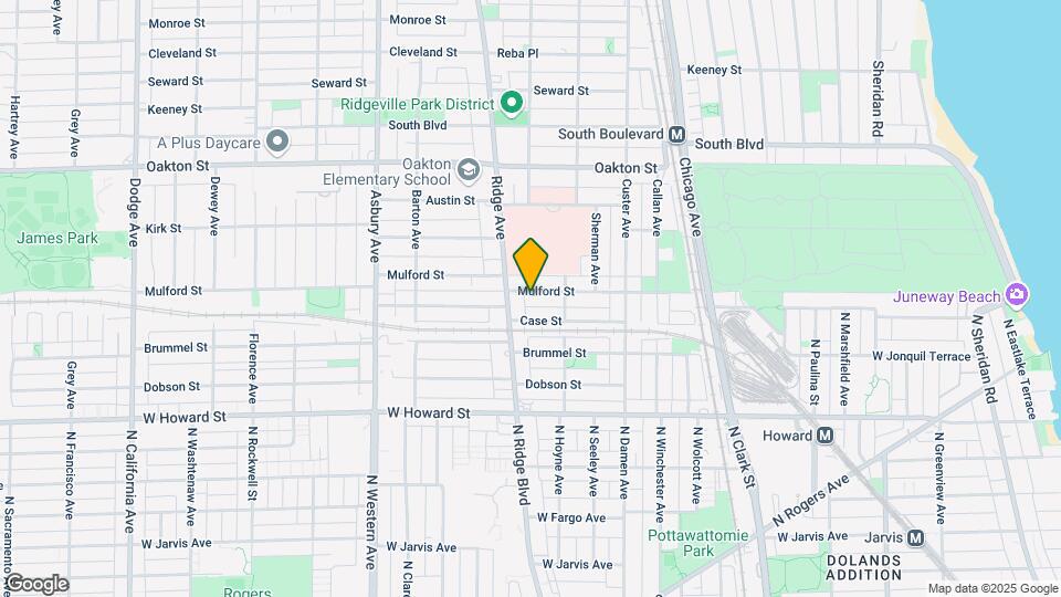 824 Mulford St Map and Location Details