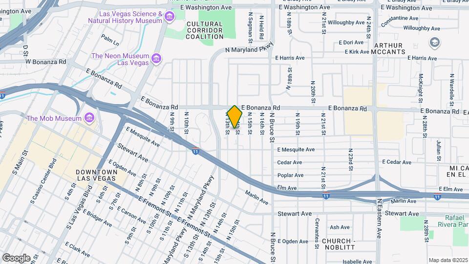 437 N 14th St Map and Location Details