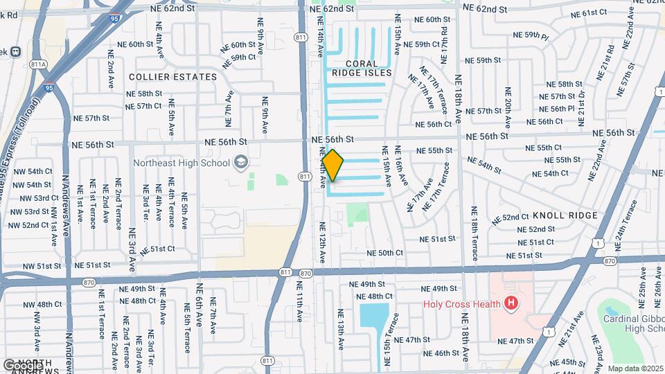 1400 NE 53rd Ct Map and Location Details