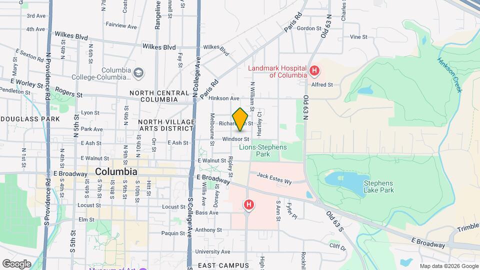 1507 Windsor St Map and Location Details