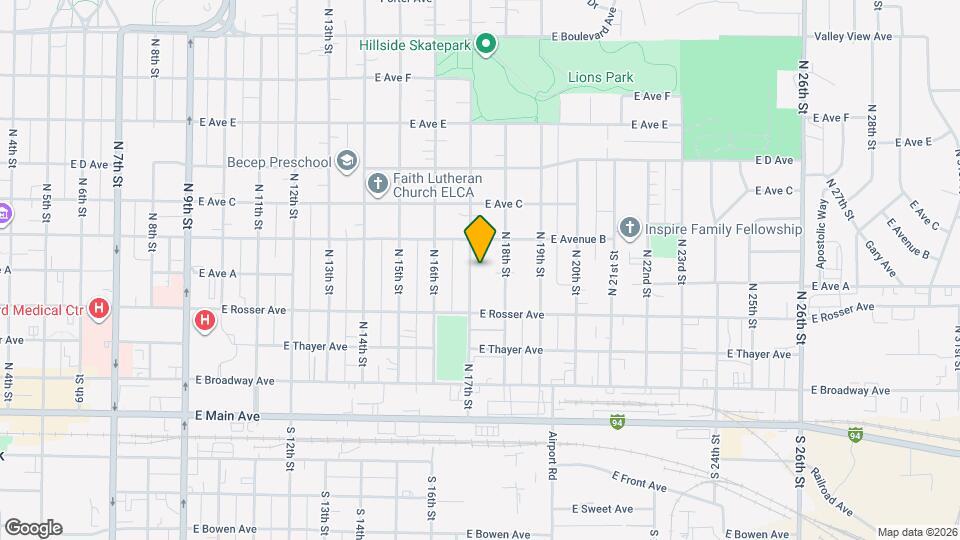 505 N 17th St Map and Location Details