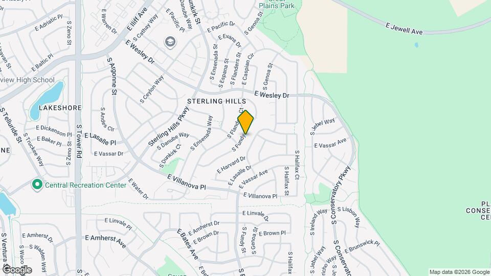 2534 S Fundy Cir Map and Location Details