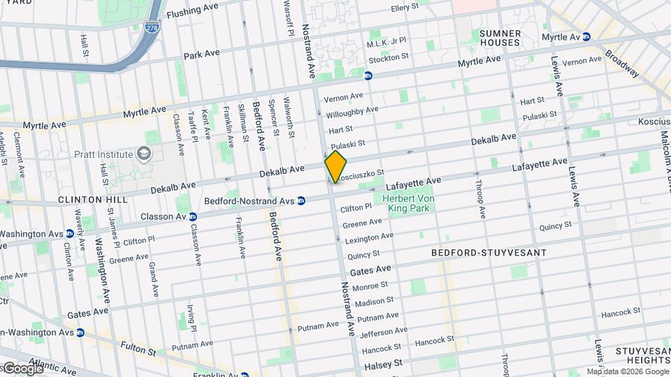 255 Nostrand Ave Map and Location Details