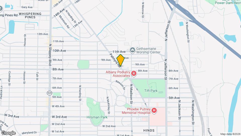 1505 Palmyra Rd Map and Location Details