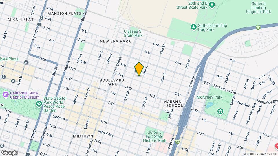 2321 G St Mapa y Detalles de la Ubicación