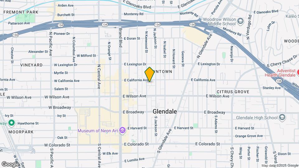 234 N Kenwood St Map and Location Details