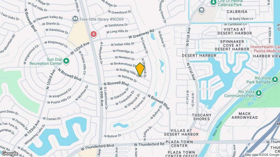 9425 W Rolling Hills Dr Mapa y Detalles de la Ubicación