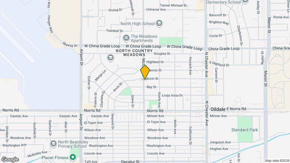 1806 McCray St Map and Location Details