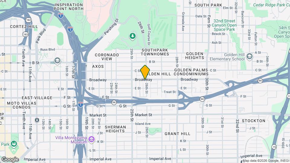 2581 1/2 Broadway Map and Location Details